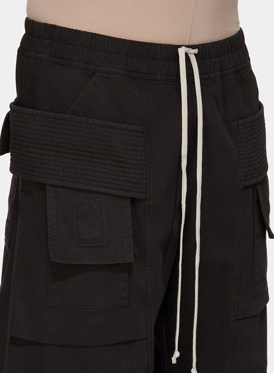 Брюки RICK OWENS DRKSHDW Creatch Wide Black