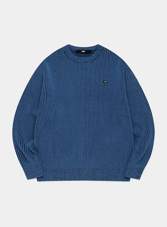 Свитер LMC Micro Box Two Tone Knit Blue