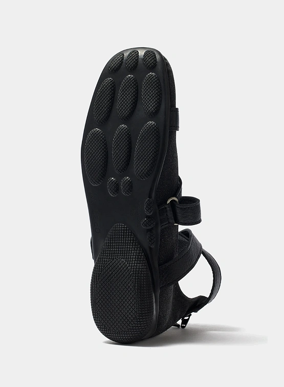 Женские балетки OPEN YY Cross Band Ankle Black