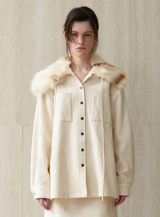 Шарф-воротник EPINGLER Collar Neck Cape Fur Spotted