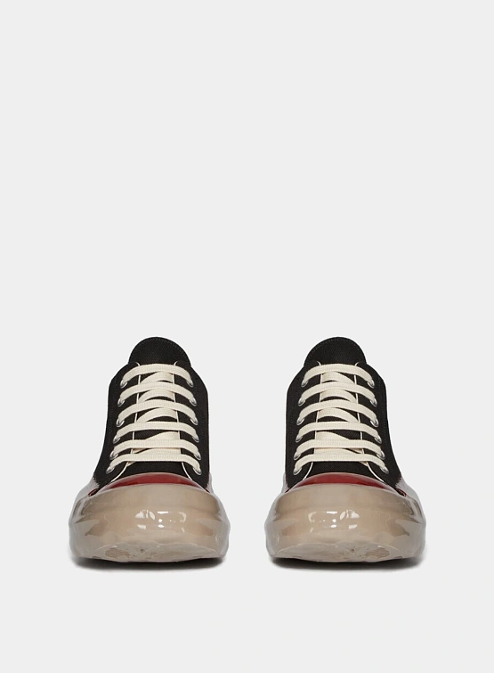 Кеды RICK OWENS DRKSHDW Concordians Low Dirty Pearl/Red/Light Beige