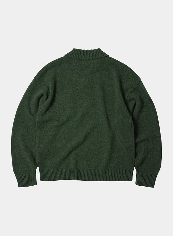 Свитер FrizmWORKS Wool Collar Knit Forest Green