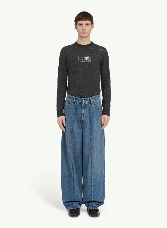 Джинсы MM6 Maison Margiela 5 Pocket Meduim Blue