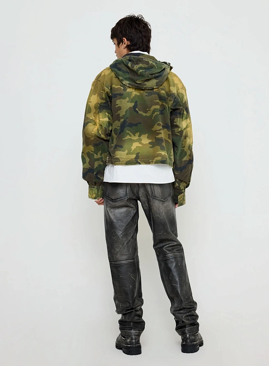 Кожаные брюки 424 Leather Rub Off Pant Black