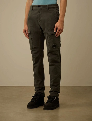 Брюки C.P. Company Stretch Sateen Ergonomic Cargo Dark Shadow