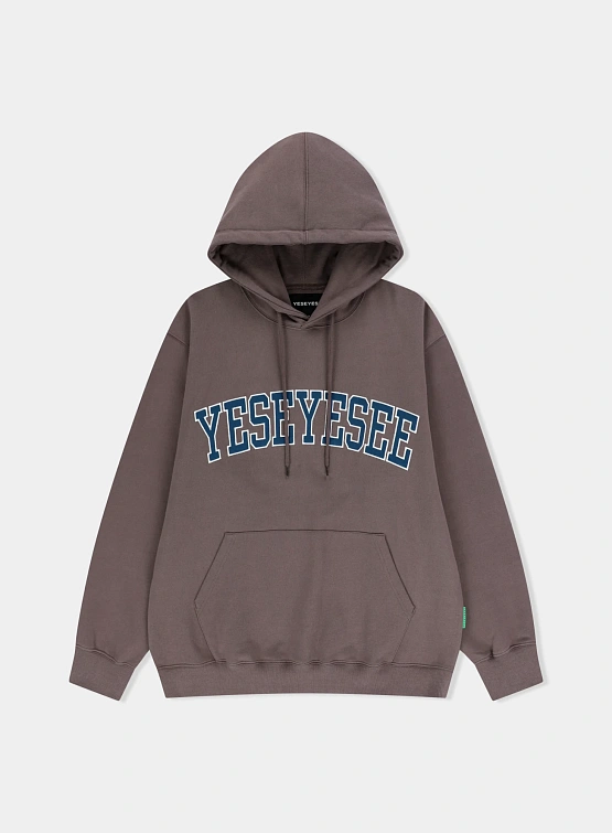 Худи YESEYESEE Arch Logo Hoodie Cocoa