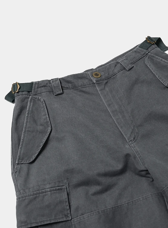 Шорты FrizmWORKS Faded Cotton Cargo Charcoal