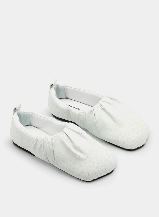 Сабо YUME YUME Wrinkle Flats Cracked White