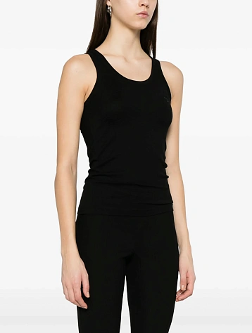 Женская майка Coperni Lightweight Logo Tank Black