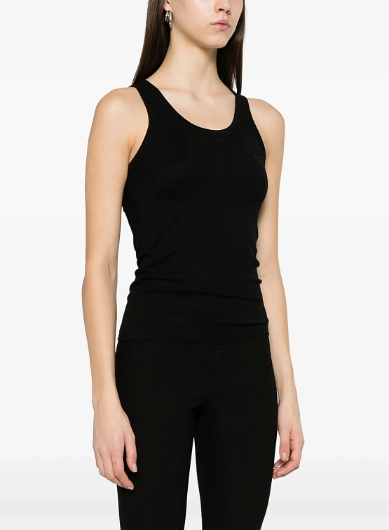 Женская майка Coperni Lightweight Logo Tank Black