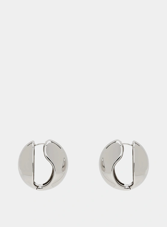 Серьги Coperni Logo Earrings Silver