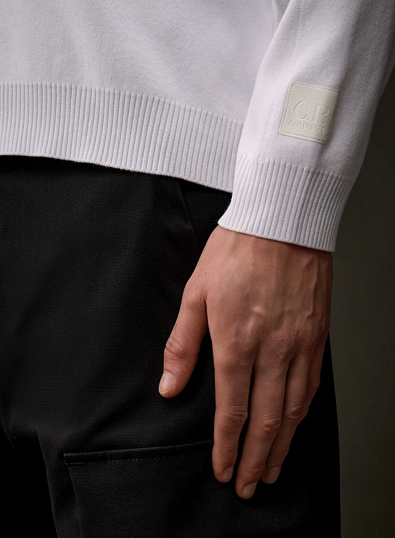 Джемпер C.P. Company The Metropolis Series Cotton Stretch White