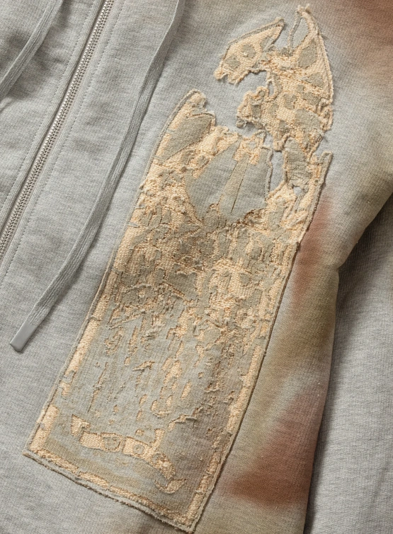 Зип-худи WHO DECIDES WAR Signature Mechanic Vintage Grey