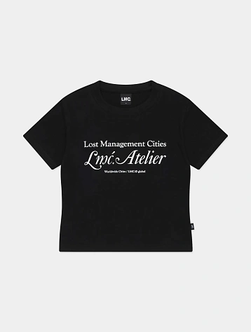 Женская футболка LMC WM Atelier Slim Cropped Black