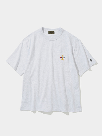 Футболка Uniform Bridge Flag Pocket S/S Tee 1% Melange