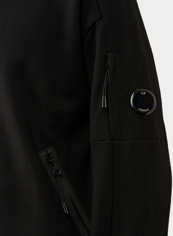 Халф-зип C.P. Company Fleece Zipped Lens Detail Black