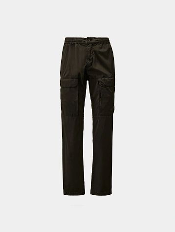 Брюки C.P. Company 50 Fili Stretch Loose Cargo Black
