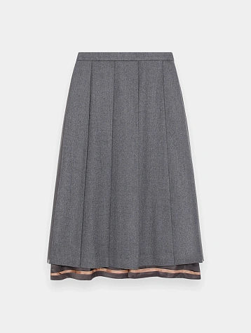 Женская юбка UNDERCOVER Pleated Midi Skirt Gray