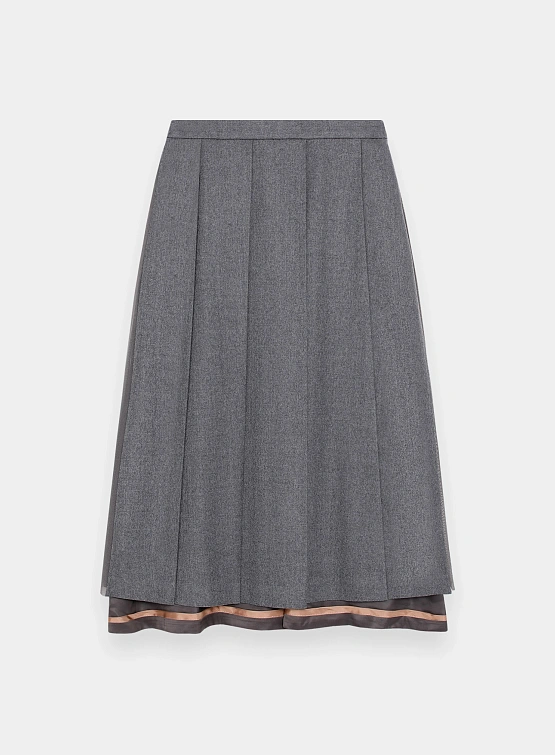 Женская юбка UNDERCOVER Pleated Midi Skirt Gray