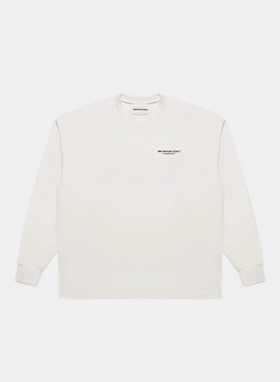 Лонгслив MKI MIYUKI ZOKU Design Studio L/S White
