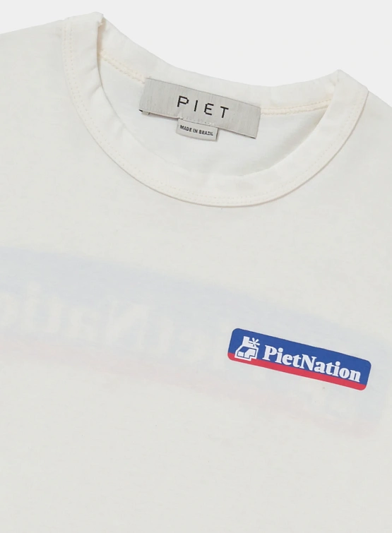 Футболка PIET Nation Bone White