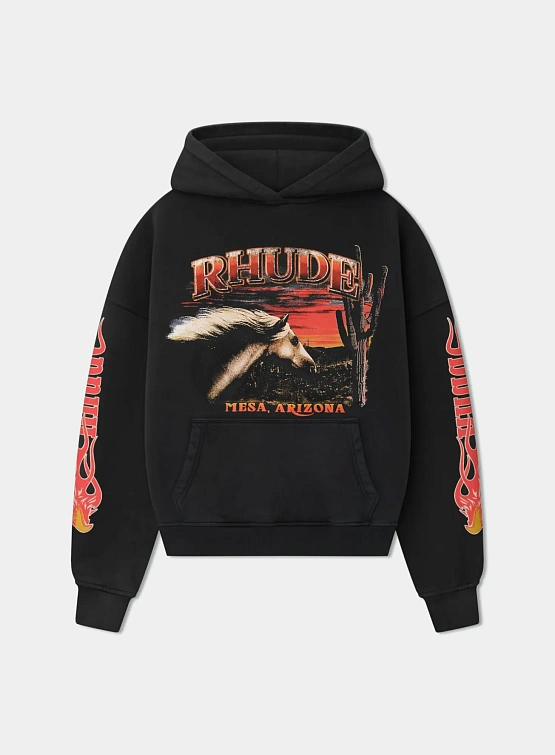 Худи RHUDE Mesa Stallion Vintage Black/Red/Yellow