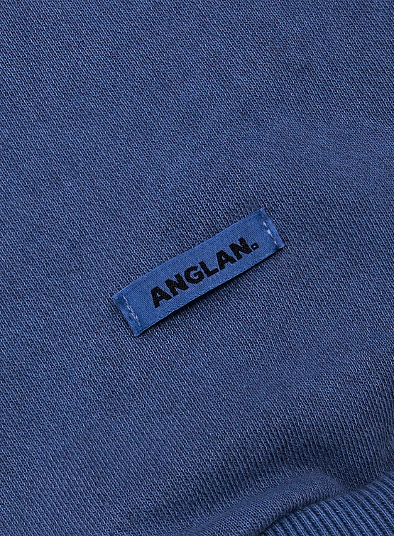 Свитшот ANGLAN Reversible Pigment Two Layer Washed Blue