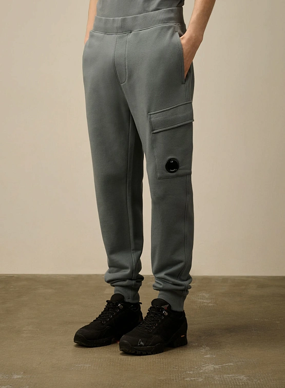 Брюки C.P. Company Diagonal Raised Fleece Lens Stormy Weather