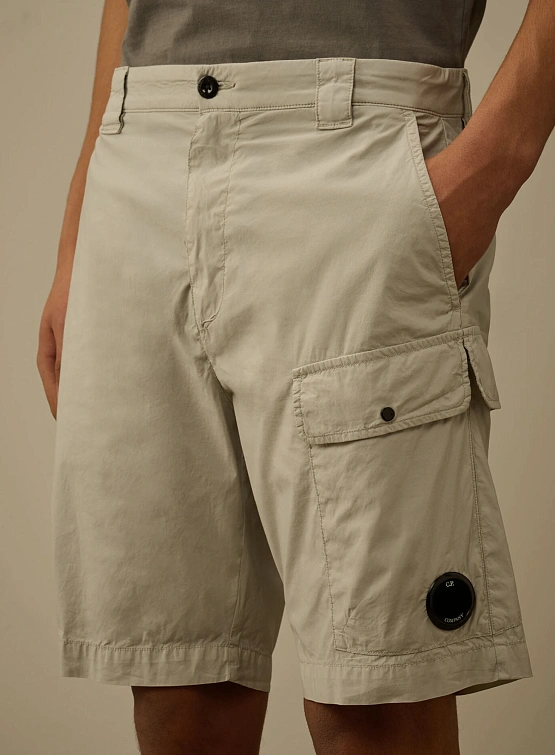 Шорты C.P. Company 50 Fili Stretch Cargo Blue Fox Grey
