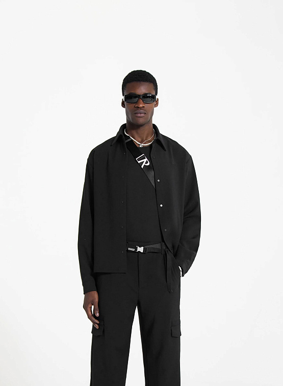 Рубашка Represent Clo Long Sleeve Shirt Jet Black