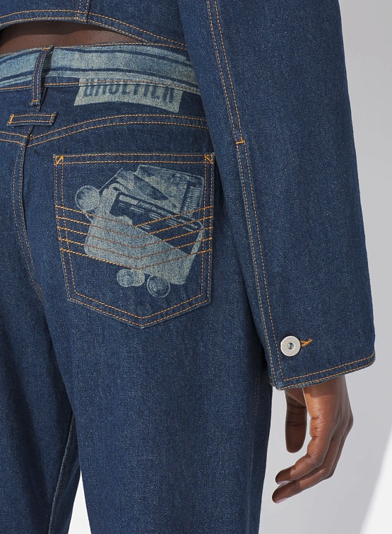 Женские джинсы Jean Paul Gaultier With Trompe L'oeil Vintage Blue