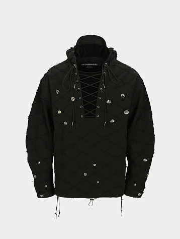 Худи Andersson Bell Lace-Up Anorak Hoodie Black