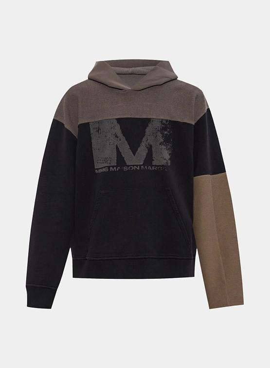 Худи MM6 Maison Margiela Unbrushed Light Jersey Brown