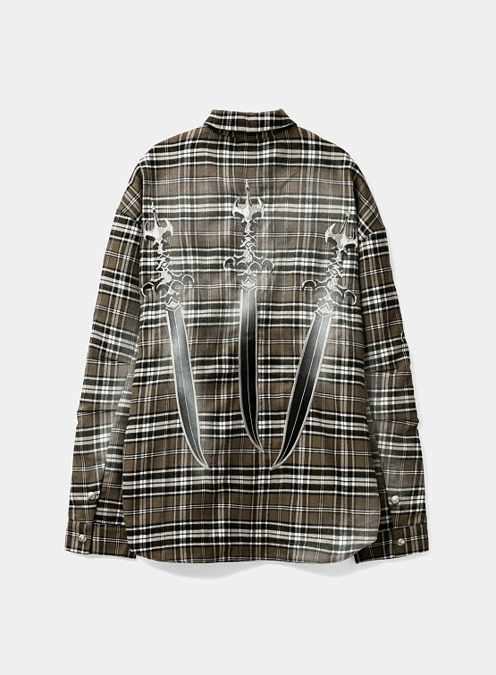 Рубашка Thug Club Arab Sword Flannel Brown