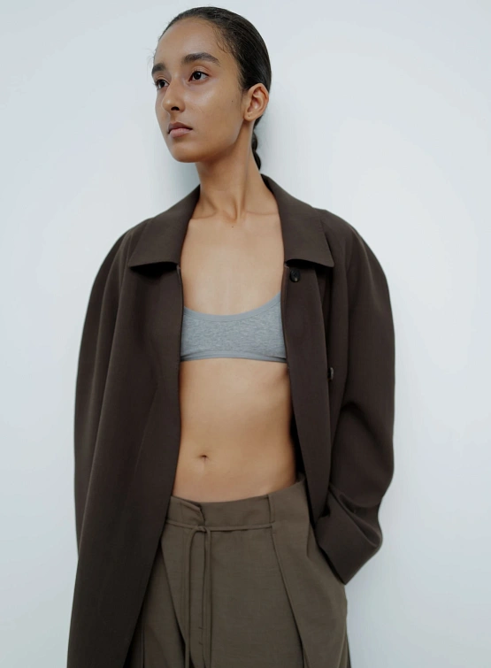 Женское пальто LE17SEPTEMBRE Belted Coat Brown