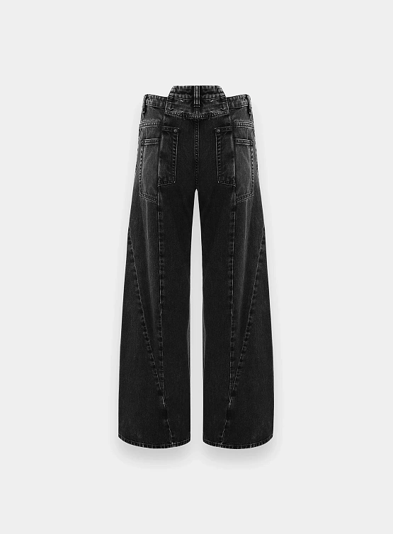 Женские джинсы Maison Margiela Cut Out Denim Black