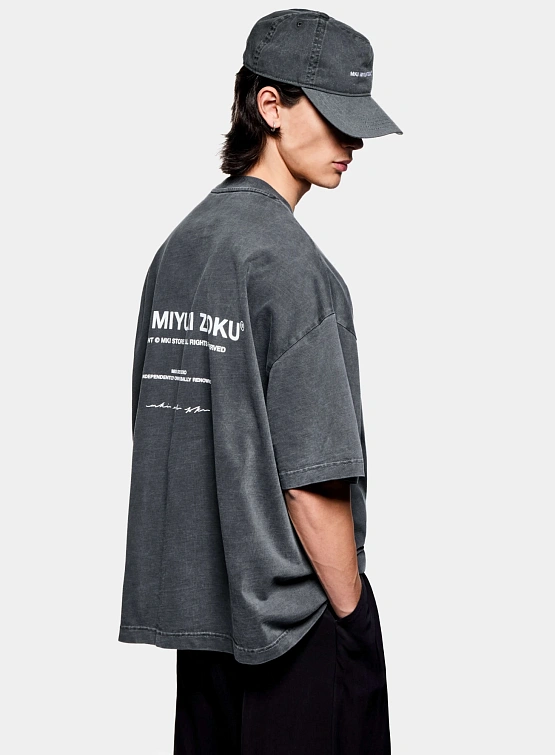 Футболка MKI MIYUKI ZOKU Design Studio Pigment Black