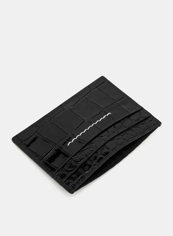 Кардходлер MM6 Maison Margiela Numeric Textured Black