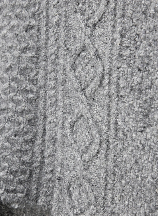 Женский жилет R13 Boyfriend Cable Tweed Heather Grey