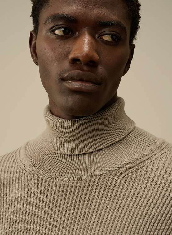 Свитер C.P. Company Full Rib Turtleneck Knit Vintage Khaki