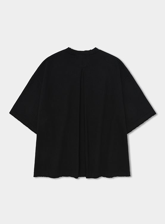 Футболка ANGLAN Valley Tuck Sweat Half Tee Black