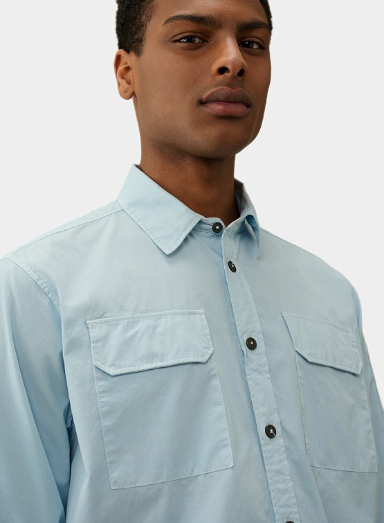 Рубашка C.P. Company Gabardine Pockets Shirt Starlight