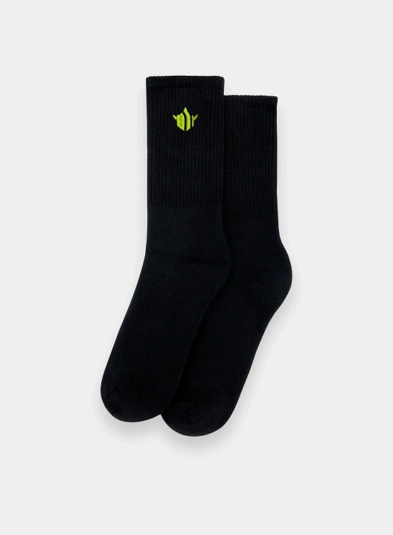 Носки MAHARISHI 1496 Om Temple Embroidered Olive/Black/White