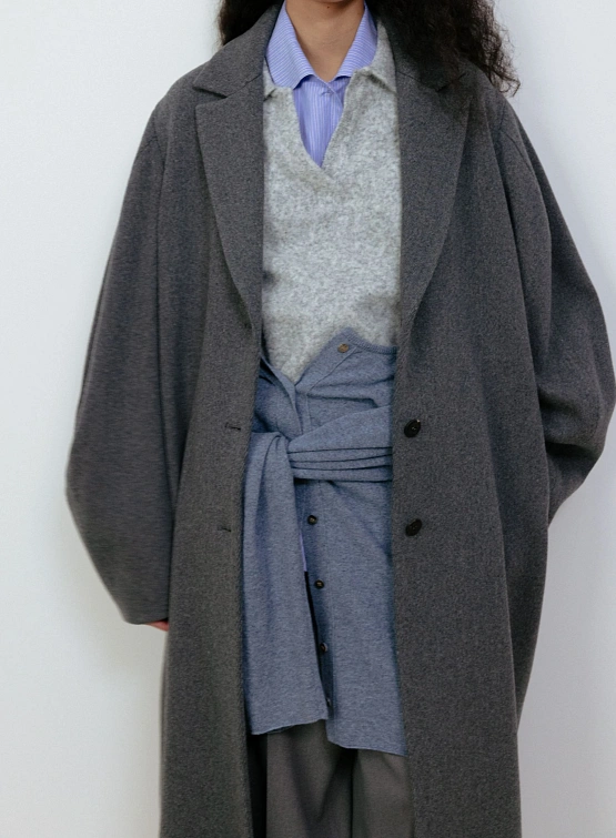 Женское пальто LE17SEPTEMBRE Ballon Arm Coat Gray