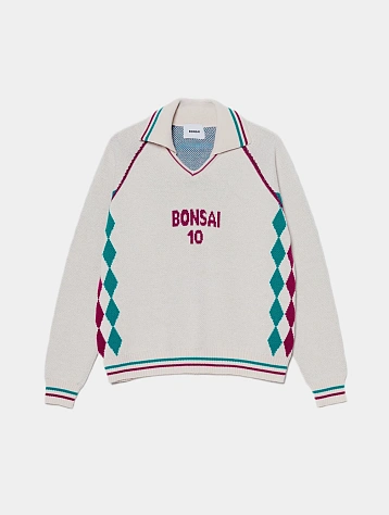 Джемпер BONSAI Special Knit Sport Fit Polo Beige