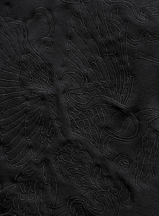 Кимоно MAHARISHI 1495 Crow & Heron Sweat Kimono Black