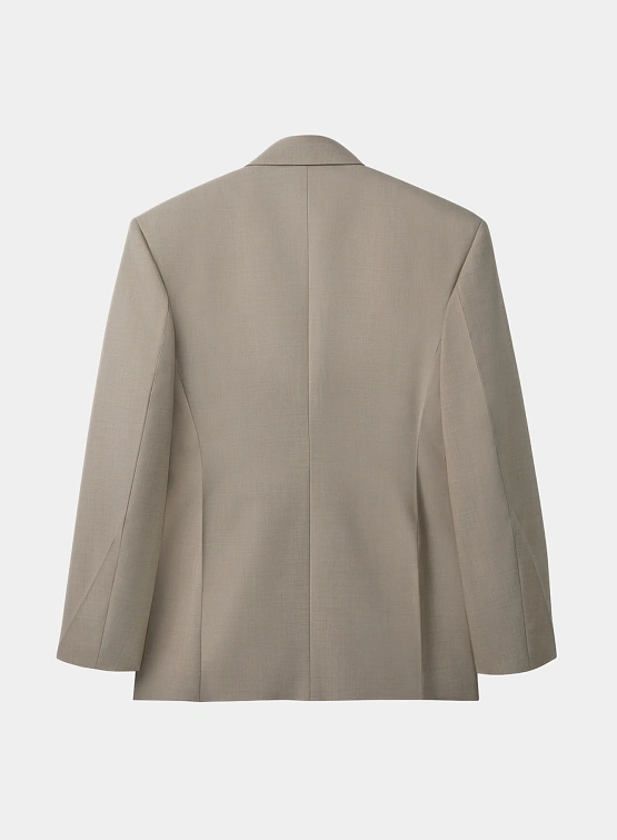 Пиджак Recto Signature Hourglass Double Breasted Sepia Beige