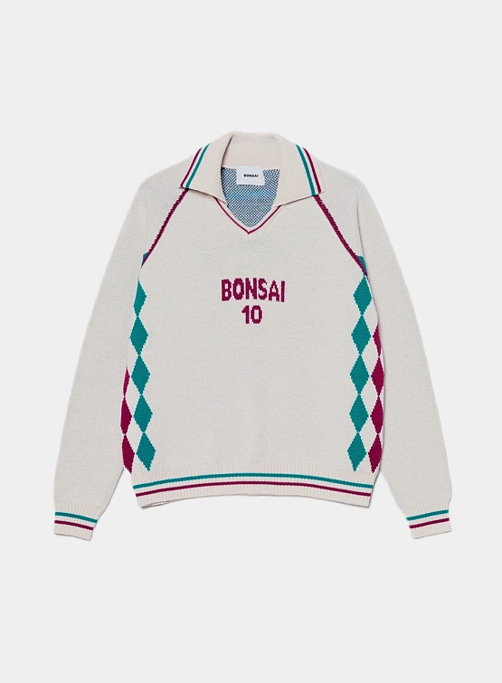 Джемпер BONSAI Special Knit Sport Fit Polo Beige