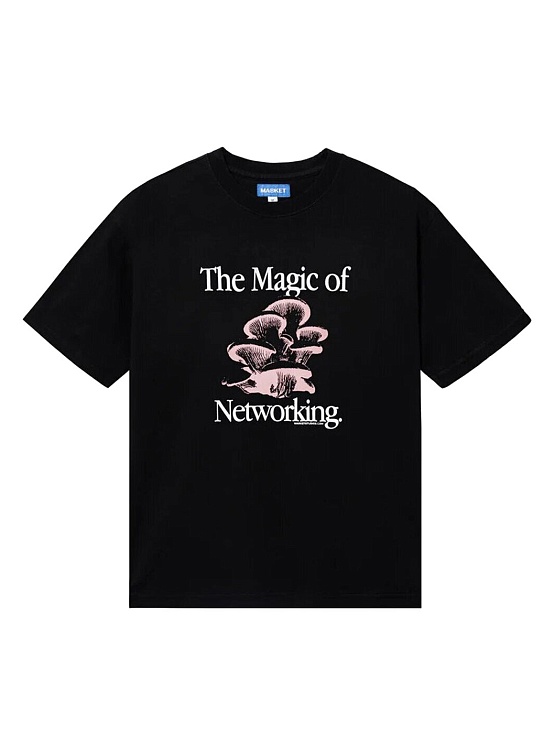 Футболка MARKET Social Network T-Shirt Washed Black