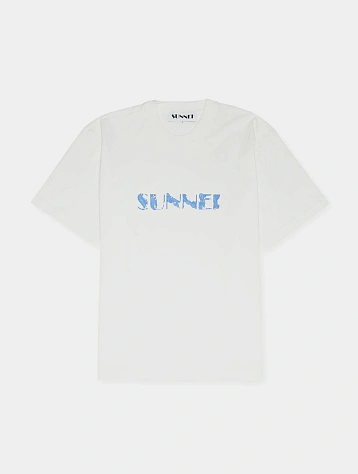 Футболка Sunnei Classic Big Logo Pennellata Off White